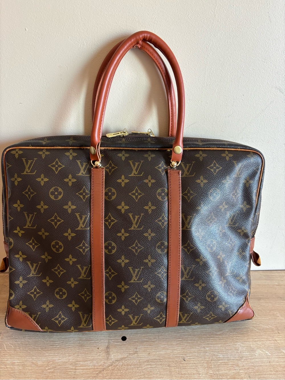 Authentic Louis Vuitton monogram briefcase tote
